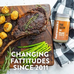 Fatworks Organic GrassFed Beef Tallow, Certified Organic NonGmo PastureRaised…