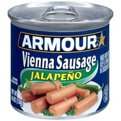 Armour Star Vienna Sausage, Jalapeno🔥Flavored, 4.6 oz (Pack of 24)