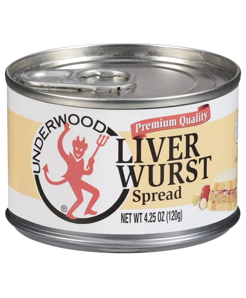 Liver Wurst By Underwood. 10 Pack Spread. 4.25 Oz Per Can. Great Treat