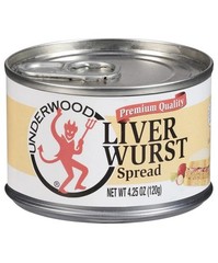 Liver Wurst By Underwood. 10 Pack Spread. 4.25 Oz Per Can. Great Treat