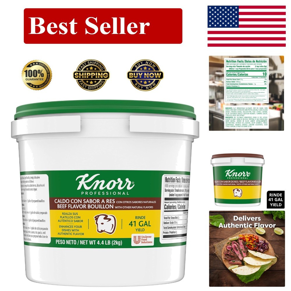 Knorr Professional Caldo de Res, Beef Bouillon with Beef Flavor Granulated Ba…