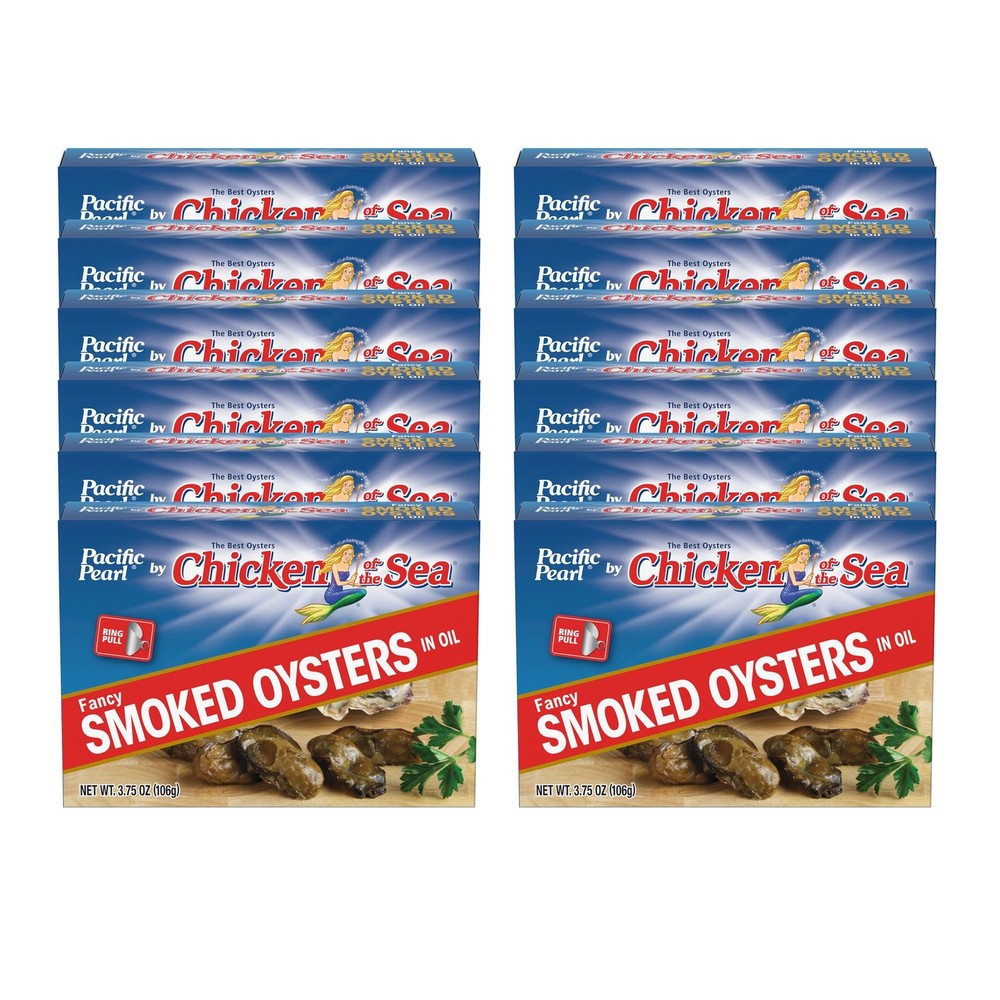 Fancy Smoked Oysters in Oil 3.75 oz. Can (Pack of 24)