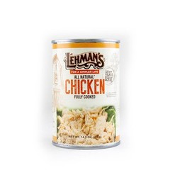 Lehman’s All Natural Canned Meat, USA Made, 14.5 oz, Case of 24, Chicken