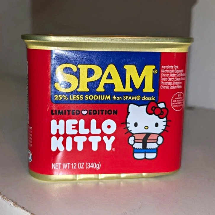 Hello Kitty SPAM 12oz Lot of 30 Limited Edition Sealed Cans Less Sodium