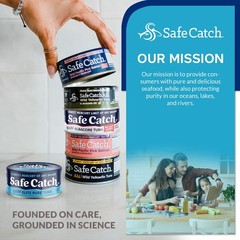 Safe Catch Canned Lowest Mercury Limit Albacore Tuna 5 Ounce (Pack of 12)