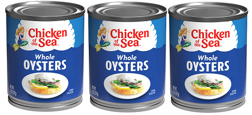 Chicken of the Sea Whole Oysters 3 Can Pack