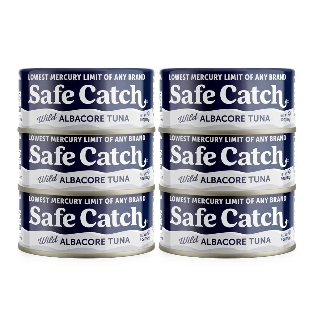Safe Catch Wild Albacore Tuna Canned Low Mercury Can Tuna Fish Steak Gluten-F…