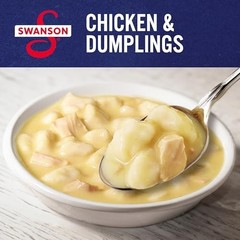 Canned Chicken and Dumplings 10.5 Oz White Dark Meat Creamy Sauce Ready to Eat
