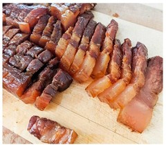 Chinese Style Bacon Cured Pork (Product of USA) Kam Yen Jan 五花腸肉 12 oz./ Pack
