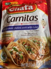 (12 PACK) Chata Carnitas – Slow Cooked, Pulled Pork with Lard – 8 oz