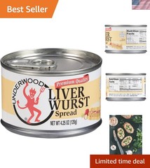 American Classic Liverwurst Spread 4.25 Ounce, Multi-Pack for Outdoor Adventures