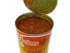 Yoders Canned Taco Beef 28oz – Fully Cooked, Shelf Stable, Ready to Eat Meat