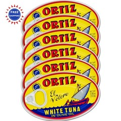 Tuna in Olive Oil 3.95 Ounce Pack Ortiz White Fresh Tender Slices Spanish Wild