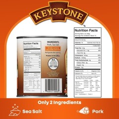 12 Pack- Keystone Meats Natural Pork Fully Cooked 28 oz Food, No Preservatives✅
