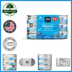 No Salt Added Albacore Tuna 6-Pack, 5 Ounce Cans in Water for Healthy Meals