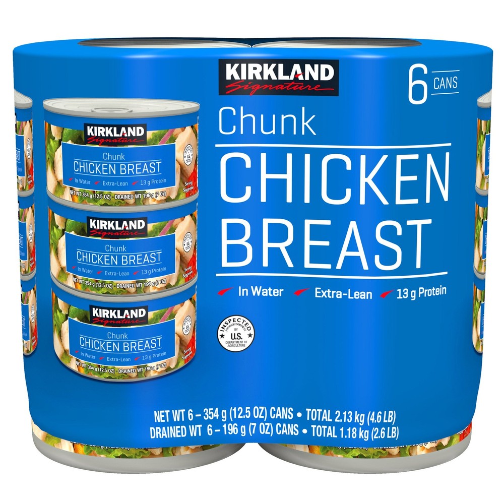 KIRKLAND SIGNATURE CANNED CHICKEN 6/12.5 OZ