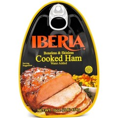Iberia Boneless & Skinless Cooked Ham Water Added, 16 oz