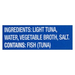 Chunk Light Tuna in Water Canned Seafood 4lb 2.5oz Large Can for Shipping
