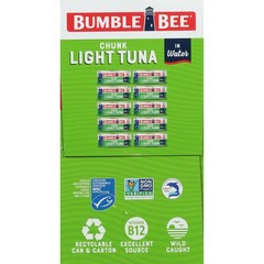 (Pack of 10) Bumble Bee Chunk Light Tuna in Water, 5 oz cans