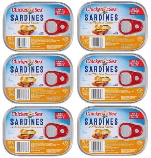 Chicken of the Sea Sardines in Mustard Sauce 6 Pack