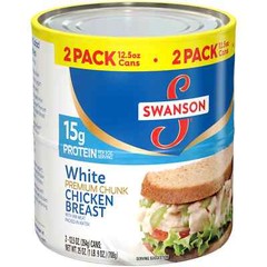 Swanson Premium White Chunk Chicken Breast, 12.5 Oz. Can – PK of 4