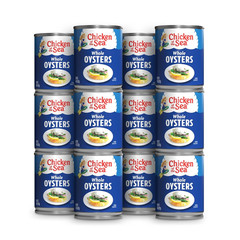 Whole Oysters, Great for Recipes, 8-Ounce Cans (Pack of 12)