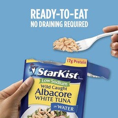 Low Sodium Albacore Tuna in Water, 2.6 Oz, Pack of 24