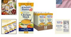 Kitchen Basics Unsalted Chicken Stock – 32 oz (Pack of 12)