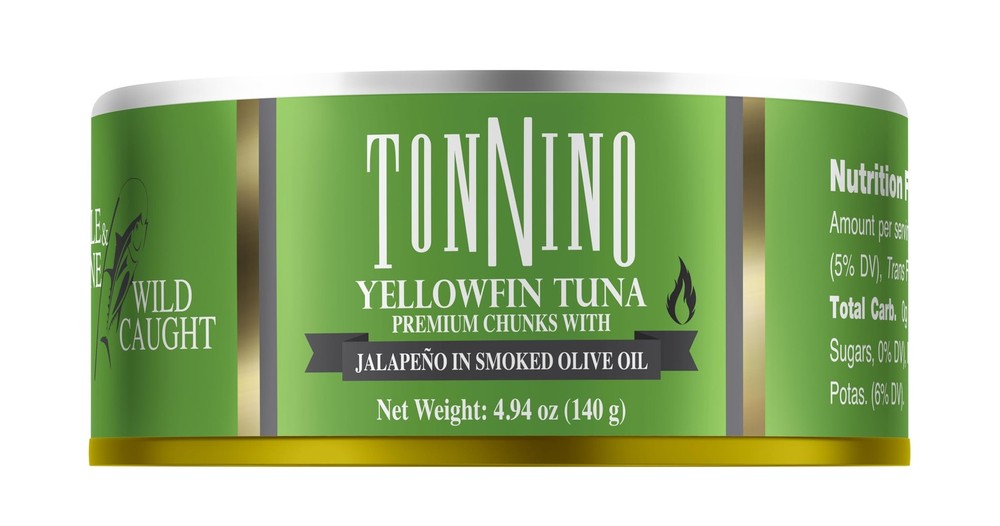 Tonnino Tuna Fish Yellowfin Pole&Line – Premium 4.94 Ounces (Pack of 12)