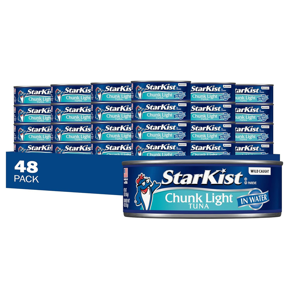 Chunk Light Tuna in Water, 5 Oz (8 Pack) Canned Tuna Fish, Wild Caught, Gluten F