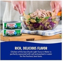 Chicken of the Sea Wild Caught Chunk Light Tuna, 5 Ounce Cans, 10-Count – High