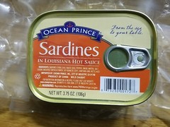 Ocean Prince Sardines in Louisiana Hot Sauce, 3.75 Ounce Cans (Pack of 12)