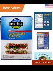 Wild Albacore Tuna, No Salt Added, Sustainably Wild-Caught, Kosher, Gluten Fr…