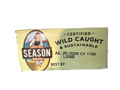 Season Wild Caught Skinless & Boneless Sardines in 100% Olive Oil One 4.4Oz Can
