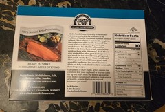 1 Boxed Smoked Salmon wild Alaskan hand-filleted ready to eat 8oz