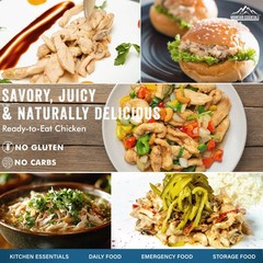Fully Cooked Chicken 28 Oz – Canned White Meat for Daily Meals, Camping & Eme…