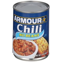 8 Cans Armour Star No-Bean Chili Ideal for Topping Nachos Hot Dogs Rice 14 oz ea