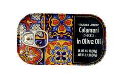 Trader Joe’s Calamari Pieces in Olive Oil 3.91 oz – 2 Cans