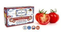 12 Pack Santo Amaro European Wild Sardines in Tomato Sauce from Puree (120g/un)