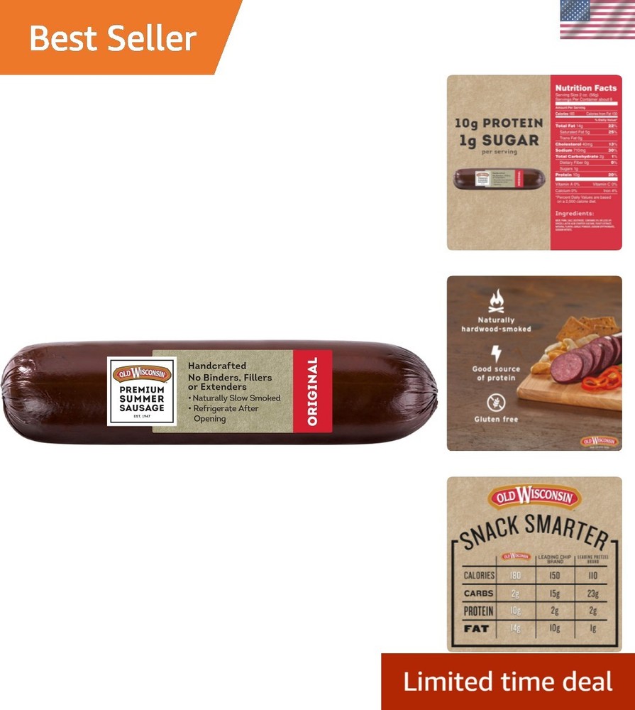 Sheboygan’s Summer Sausage – 100% Natural, Perfect for Charcuterie