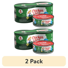 2 (2 pack) Chunk Light Tuna in Water 5 Oz 4 Can Packs Pantry Seafood Canned Food