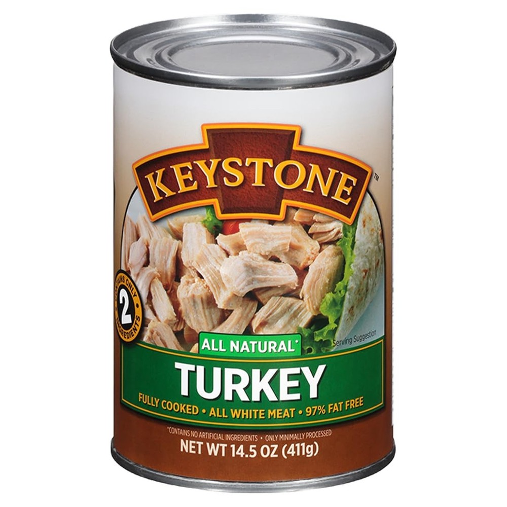 Meats All Natural Heat and Serve Canned Turkey – 14.5 oz – Fully Cooked and R…