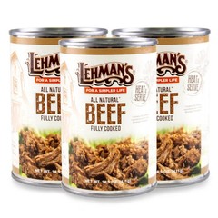 Lehman’s All Natural Canned Meat, 14.5 oz each, Pack of 3, Beef
