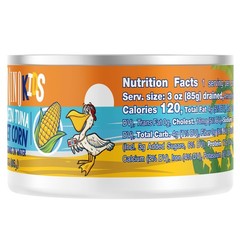 (3 pack) Yellowfin Tuna chunks with sweet corn in water, 3.7 oz, Can