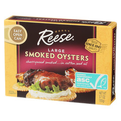 Large Smoked Oysters, 3.7 Ounce (Pack of 10)