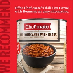 Bulk Canned Beef Chili with Meat – No Beans, 6 lb 10 oz (#10 Can) – Ready to Eat
