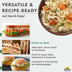 12 Cans – Werling & Sons Canned Chicken Fully Cooked Ready to Eat 14.5 Oz Food