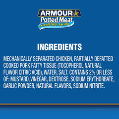 3 Pack – Armour Potted Meat Made With Chicken and Pork, 3 oz., 12 ct.