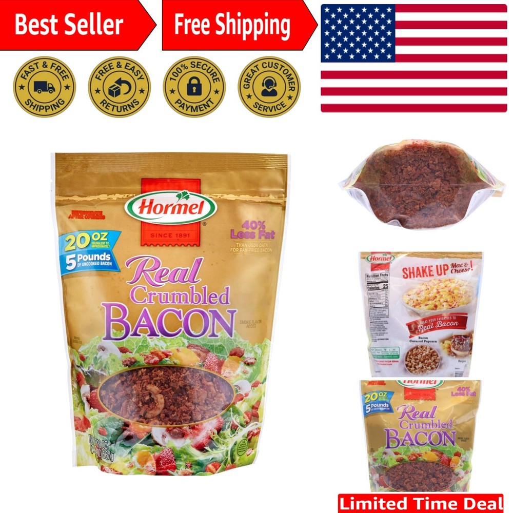 Real Crumbled Bacon, 20 Oz Pouch