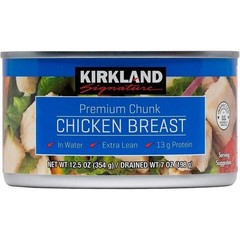 12 Count | Kirkland Signature Premium Chunk Chicken Breast Packed in Water,…